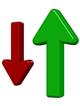 Up arrow, down arrow