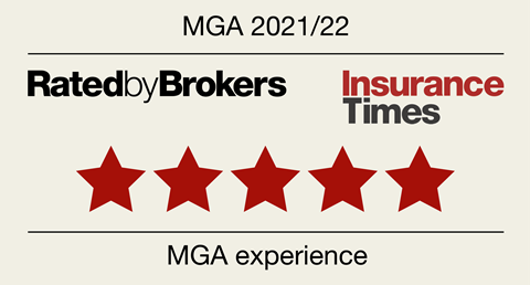 Five stars | MGA Ratings 2021/22 | Insurance Times
